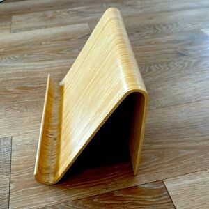 Wooden iPad stand